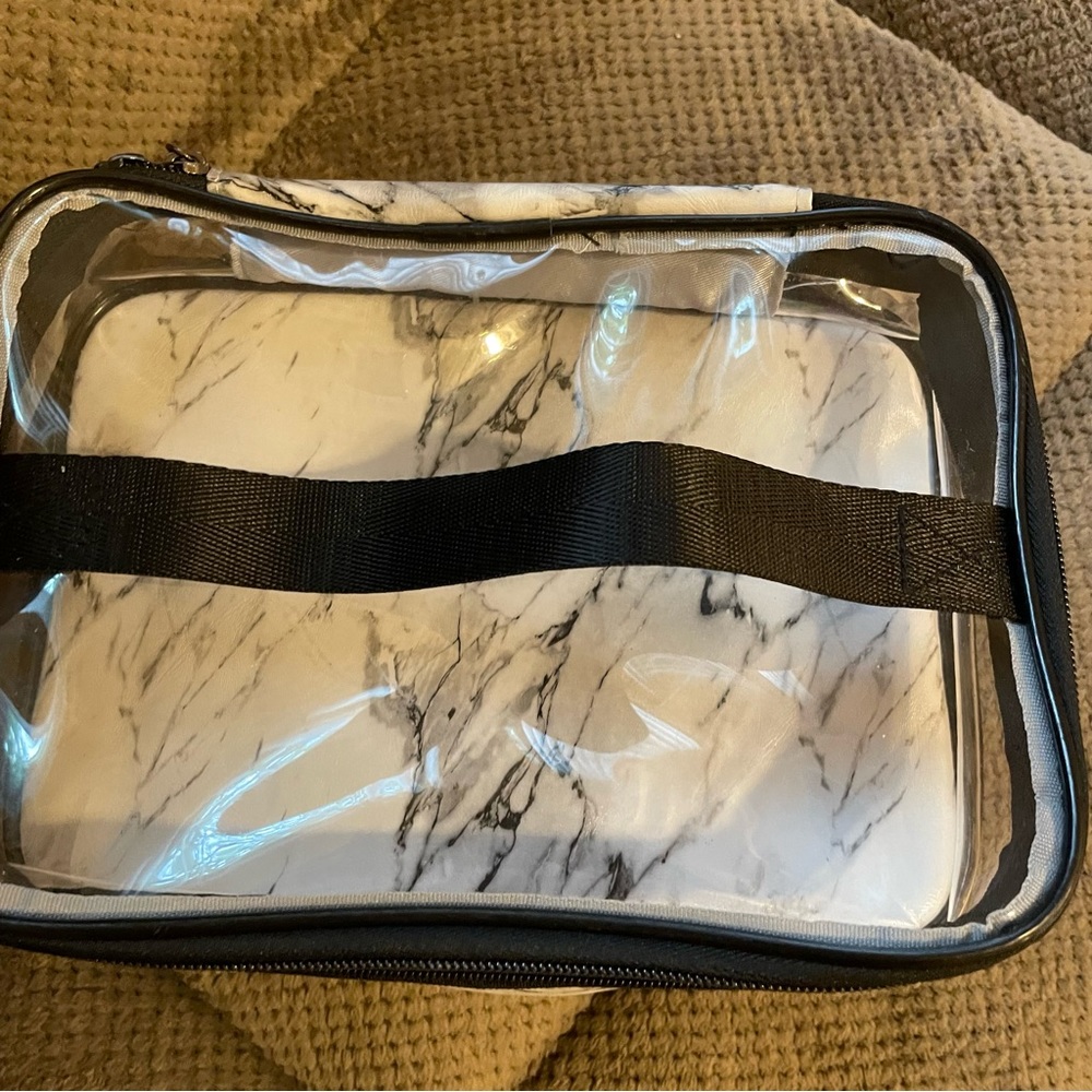 Marble Pattern 2 Compartment Makeup Case - Makeup… - image 6